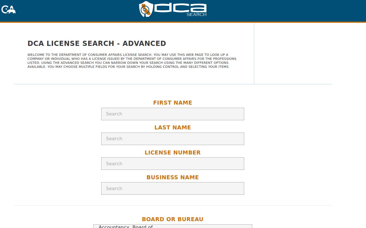 San Bernardino County people search through California license records